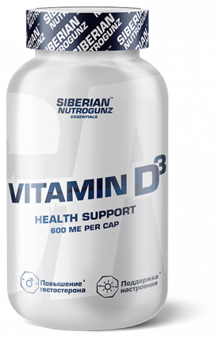 Siberian Nutrogunz Vitamin D3, 180 капс