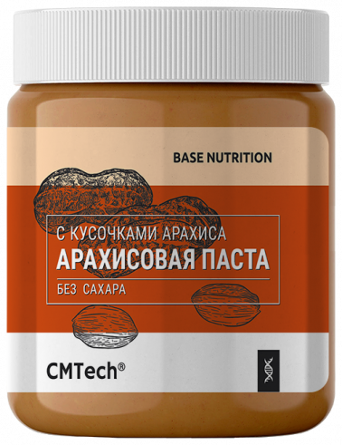 CMTech Nutrition Арахисовая паста хрустящая Crunchy, 500 гр
