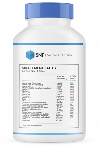 SNT Multivitamin Mineral, Мультивитамин Минерал, 180 таблеток