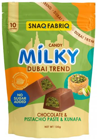 Snaq Fabriq Milky Dubai Trend Конфеты без сахара с начинкой, 130 грамм