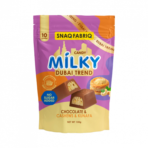 Snaq Fabriq Milky Dubai Trend Конфеты без сахара с начинкой, 130 грамм