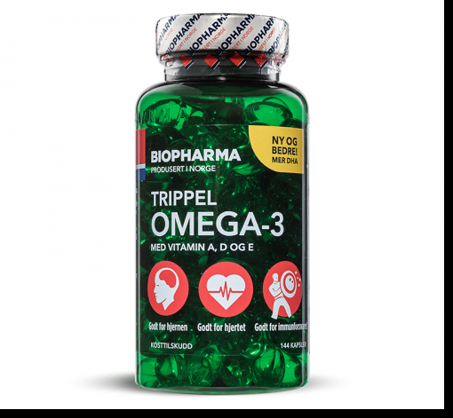 BIOPHARMA Trippel OMEGA-3, 144 капс