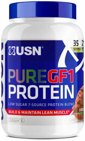 USN PURE PROTEIN GF-1 LOW SUGAR 7-SOURCE PROTEIN BLEND, 1000 г
