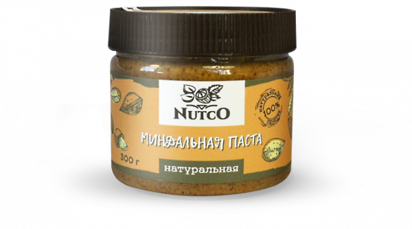 NUTCO Миндальная паста натуральная, 300 г