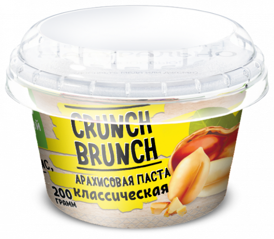 Crunch-brunch АРАХИСОВАЯ ПАСТА Классическая, 200 г