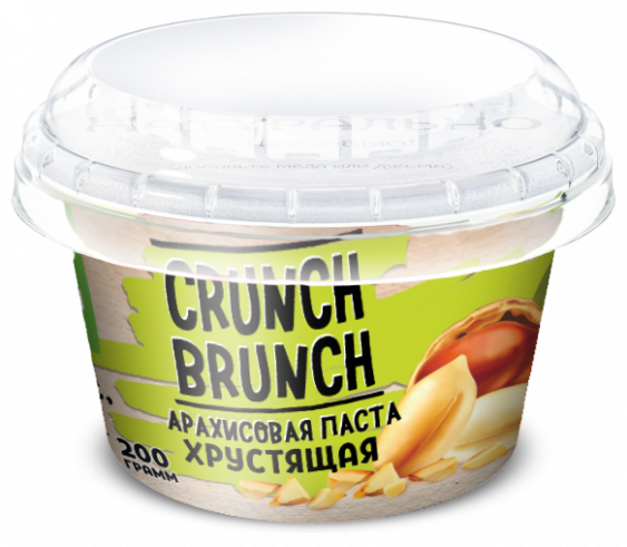 Crunch-brunch АРАХИСОВАЯ ПАСТА Хрустящая, 200 г
