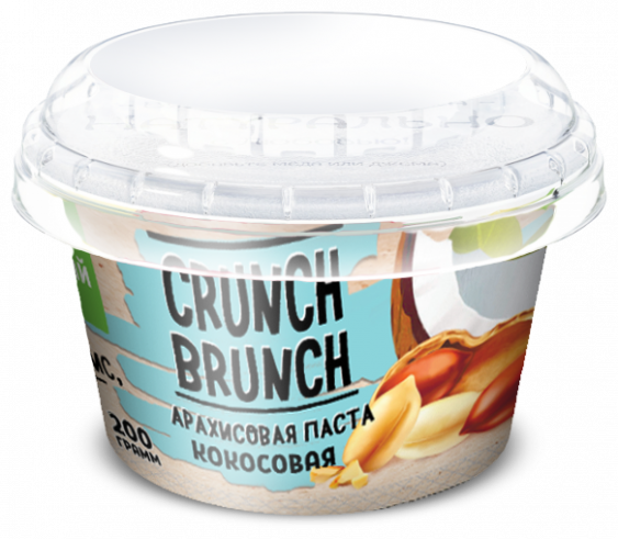 Crunch-brunch АРАХИСОВАЯ ПАСТА Кокосовая, 200 г