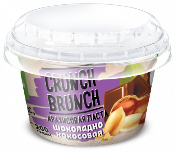 Crunch-brunch АРАХИСОВАЯ ПАСТА Шоколадно-кокосовая, 200 г