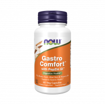 NOW Gastro Comfort with PepZin GL, ГастроКомфорт, 60 капсул